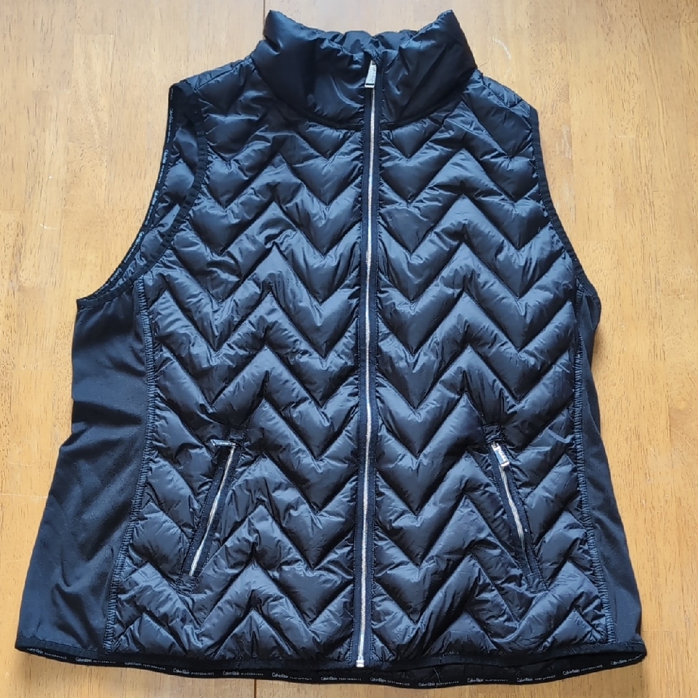 Women's Black Calvin Klein Puffer Vest